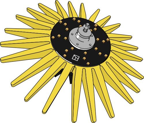 Fingersternelement Ø950mm gelb mittelhart