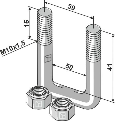 Bügelschraube M10x1,5