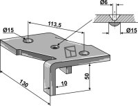 Halter für 4 1/2 lagig Kultivatorzinken