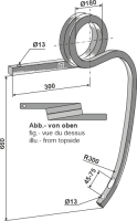 Gedrehter Schwergrubberstiel links passend für...