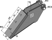 Scharträger 220 x 80 passend für Rabe und...