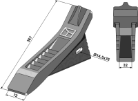 Scharspitze 367 passend für Alpego