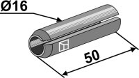 Spannstift Ø16x50 passend für Quivogne