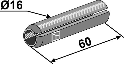 Spannstift Ø16x60