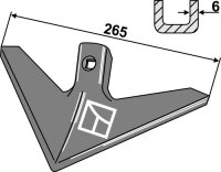Gänsefußschar 265mm passend für Strom,...