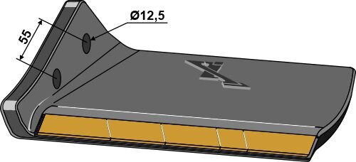 Ersatzflügel Hartmetall links