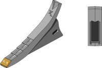 Scharspitze Hartmetall passend für Maschio / Gaspardo