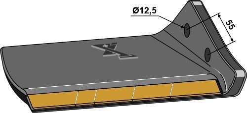Ersatzflügel Hartmetall rechts
