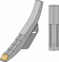 Scharspitze Hartmetall passend für Maschio / Gaspardo