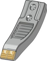 Scharspitze Hartmetall passend für Bednar / Strom