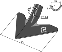 Gänsefußschar 320mm