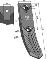Scharspitze 330 passend für Lemken Karat