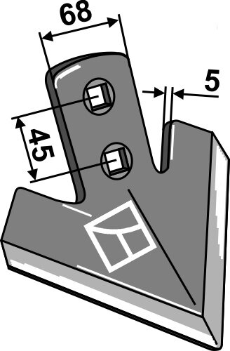 Gänsefußschar 165mm