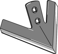 Gänsefußschar 245mm passend für Clemens,...