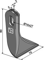 Schlegel 90x70mm passend für Peruzzo