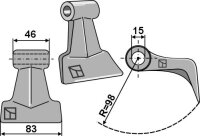 Hammerschlegel 83x45,5mm passend für Agrimaster,...