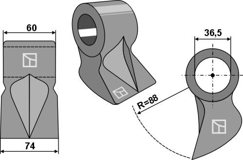 Hammerschlegel 119x38mm passend für INO