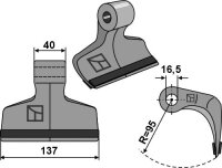 Hammerschlegel 137x40mm PTA