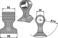 Hammerschlegel 69x50mm passend für Twose