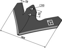 Flügelschar 360mm passend für Kuhn