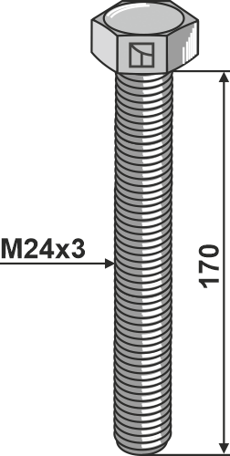 Schraube M24x3 Güte 8.8