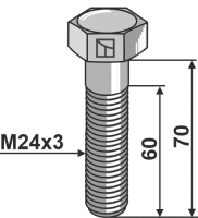 Schraube M24x3 Güte 8.8