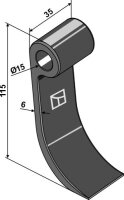 Schlegel 115x35mm passend für Kverneland und Kubota