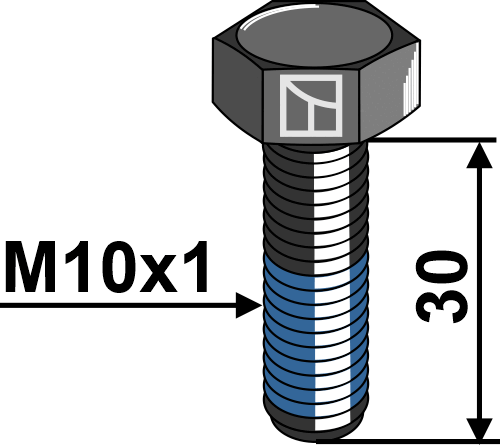 Schraube mit Sicherungsgewinde M10x1 12.9 passend für Amazone
