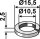 Federring Ø15,5x2,5xØ10,5 DIN7980 A4 A10