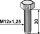 Schraube M12x1,25 10.9 verzinkt
