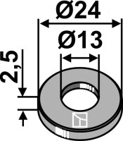 Unterlegscheibe DIN125 Ø24x2,5xØ13 passend...