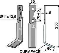 Rotorzinken DURAFACE 250x35mm rechts passend für Simon