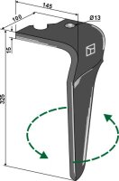 Kreiseleggenzinken 325mm links passend für Maschio /...