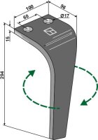 Kreiseleggenzinken 294mm links passend für...
