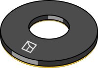 Dämpfungsscheibe Ø48x3xØ16 EPDM...