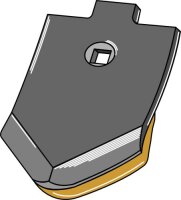 Scharspitze hartmetallbeschichtet unterseitig