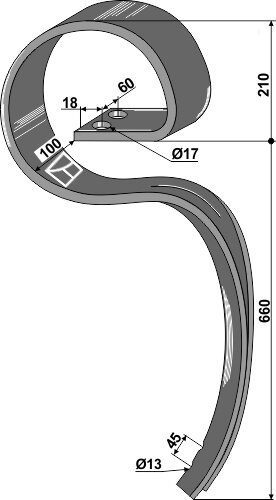 Großfederzinken CYCLOPS ohne Schar
