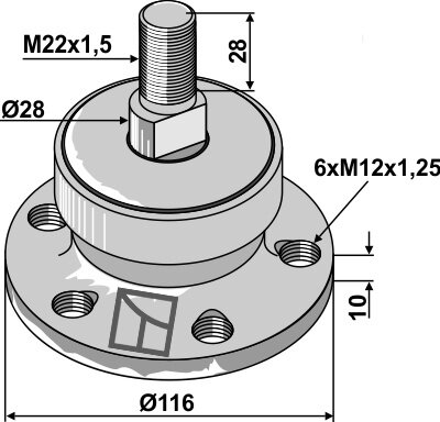 Lager SKF BAA-0006 M22x1,5 passend für Bednar, Strom und Kult Kress