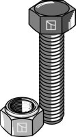 Sechskantschraube mit Feingewinde M12x1,25x40 10.9 verzinkt