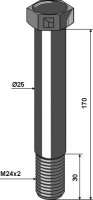 Schraube M24x2 10.9 passend für Dragone