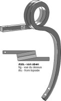 Gedrehter Schwergrubberstiel links 40 x 40