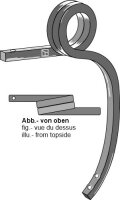 Gedrehter Schwergrubberstiel links passend für Amazone
