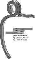 Gedrehter Schwergrubberstiel rechts passend für Amazone