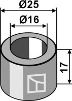 Buchse Ø25x17xØ16 passend für Boisselet