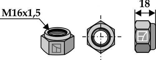 Sicherungsmutter M16x1,5 passend für Bucher und Dücker