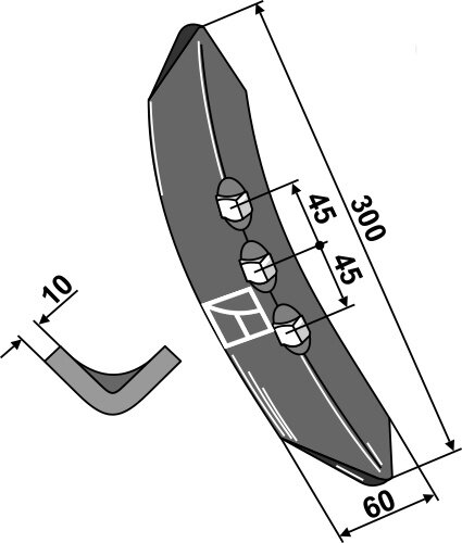 Schar 300mm passend für Köckerling Allrounder
