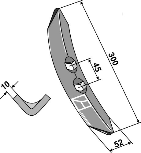 Schar 300mm passend für Einböck und Kerner
