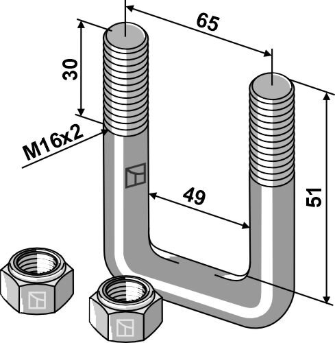 Bügelschraube M16