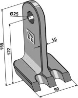 Hammerschlegel 155x90mm passend für Boisselet