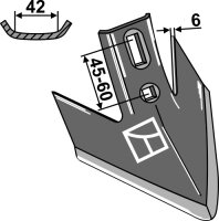 Turbo-Schar 180 passend für Kverneland